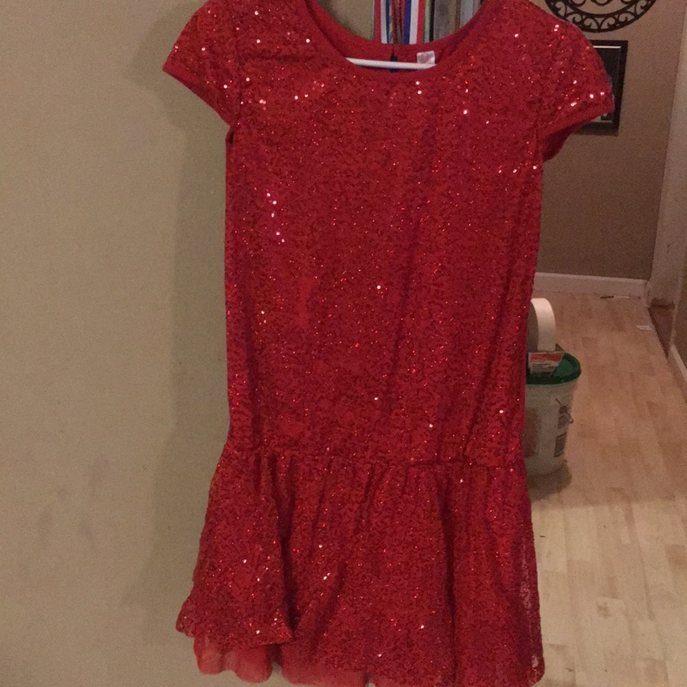 Justice red dress